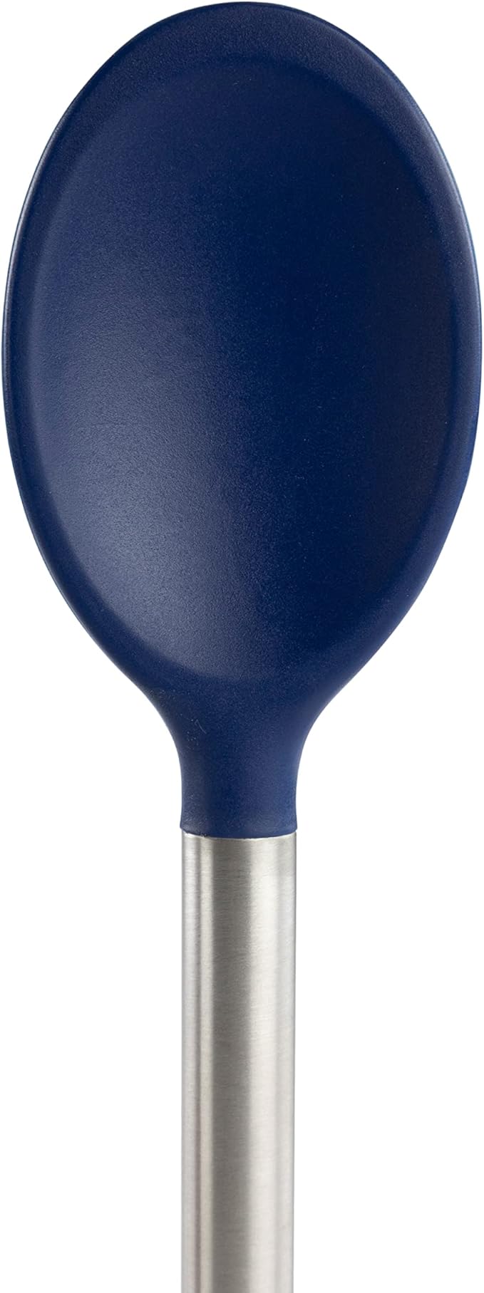 Tovolo Silicone Cooking Utensil Set of 6 Deep Indigo Ladle Slotted Turner Tongs Flex Core Spatula Scraper Mixing Spoon and Potato Masher, Dishwasher Safe Non Toxic BPA Free Silicone Kitchen Utensils