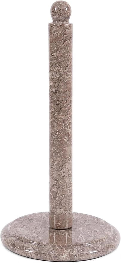 RADICALn Marble Paper Towel Holder Countertop 12.5" Inch Oceanic Handmade Toilet Paper Towels Stand for Bathroom Counter, Hand Papertowel Holders for Home and Kitchen Décor