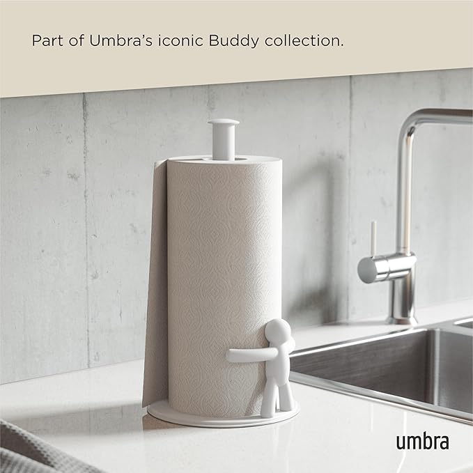 Umbra Buddy Countertop Paper Towel Holder, White