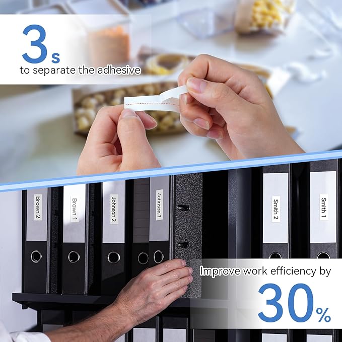 Airmall Replacement for Brother P-Touch Label Maker Tape 12mm .47 Laminated White Tz Tape TZ Colored Refills Compatible with Brother P Touch PT-D220 D210 H110 D200 D400 1280 Refills, 1/2 Inch, 6 Pack