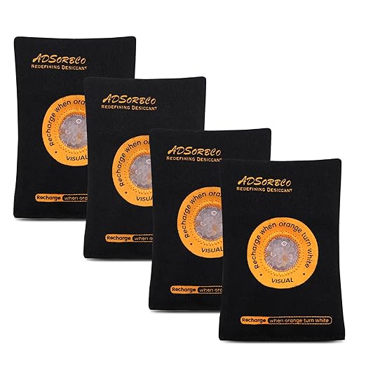 ADSorbco 50 Gram (10 Pack) Rechargeable Desiccant Packs for Storage, Rechargeable Silica Gel Packets, Color Indicating Desiccant Packs for Suitcase, Storage Bins, 3D Filaments, Electronics, Cars, Safe
