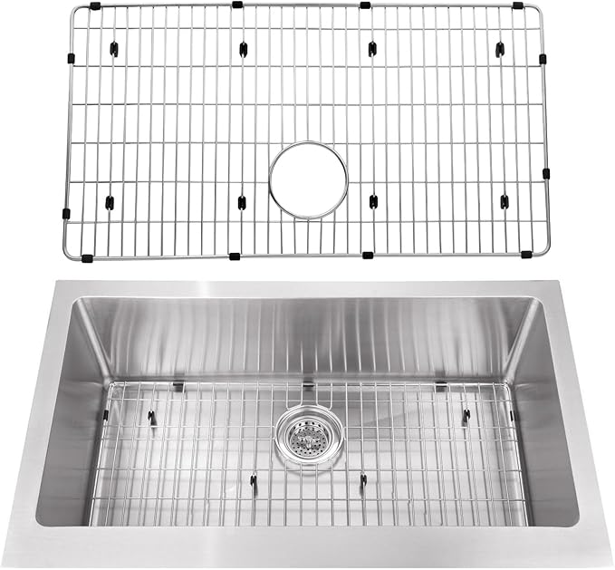 Kitchen Sink Grid Stainless Steel Sink Protector 26 x 14" Sink Rack for Bottom of Sink Compatible with EFRU281610T, EFRU2816T, and EFU281610T