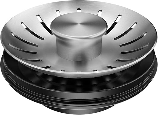 KRAUS WasteGuard Kitchen Sink Strainer/Stopper for Garbage Disposals with EZLock Mounting Assembly, GDC-2