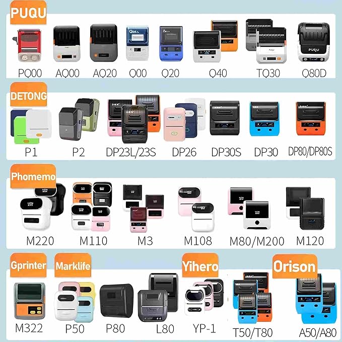 Risio Thermal Labels 2"x3.15"(50x80mm),80 Labels/Roll(10 Rolls),Waterproof, Oil-Resistant, Scratch-Resistant Thermal Label Paper,for Barcode/Address/Mailing/Logo/Business/Home