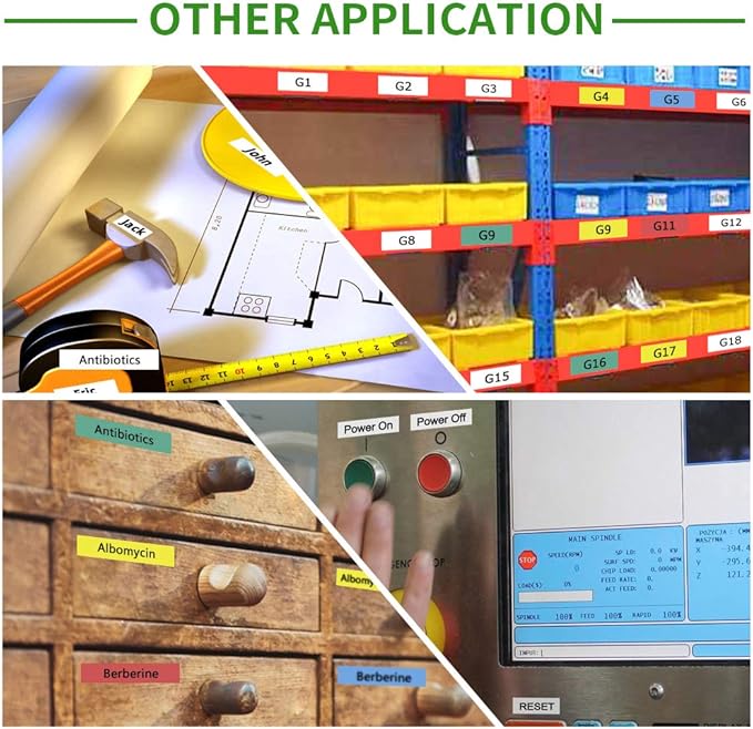 Freshworld 6-Pack Compatible with Dymo D1 Label Tape Replace for DYMO Label Maker Refills D1 45013 45010 45016 45017 45018 45019 Refills, for LabelManager 160 280 PnP 360D 210D 420P, 1/2 Inch x 23 Ft
