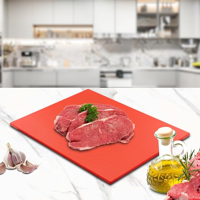 EASYROSE Plastic Cutting Board Set of 6, 18 x 24 x 1/2 Inch Commercial Grade Chopping Board Large Multi-Color Cutting Boards for Kitchen - Dishwasher Safe, NSF Certified