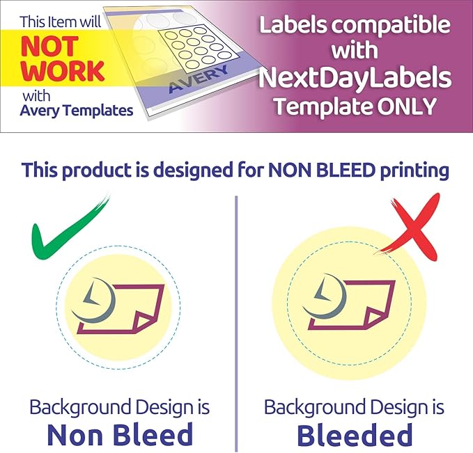NextDayLabels - 2 Inch Round Labels - Round Sticker Labels for Printer - Matte White Blank Laser/Inkjet Printer Labels - Circle Stickers Printable Labels (50 Sheets, 20 Per Sheet, 1000 Labels)