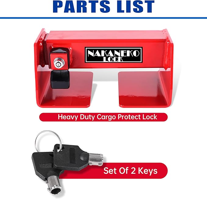 Container Locks, Heavy Duty Cargo Lock, Container Door Locks, Semi Trailer Door Lock, Semi Truck,Anti-Theft, Rust-Proof,Cargo Security, Bolt Cutter Resistant,Key Lock, Mechanical