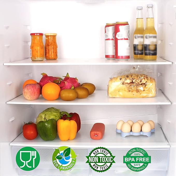 Shelf Liner, Non-Slip Cabinet Liner, Washable Oil-Proof for Kitchen Cabinet, Shelves, Refrigerator, Storage, Desks, 16 Inches x 20 FT, Non Adhesive Drawers Liner… (16 Inches x 20 FT x 2 Rolls)