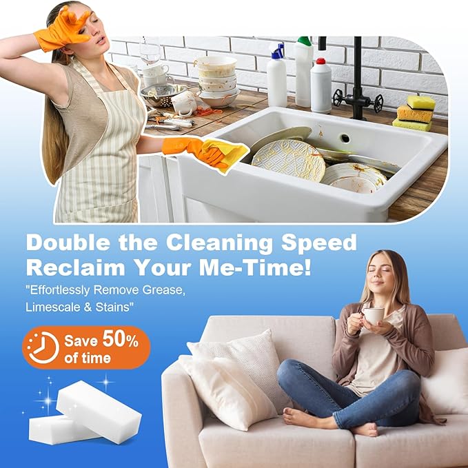 Melamine Sponges 1.18in - 21 Pack Sink, Bathtub & Tile Cleaner(Extra-Thick)