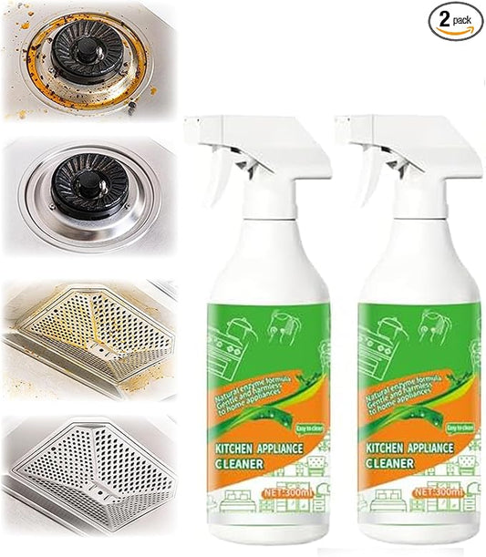 Fly Cleanse Natural Formula to Household Appliances,New10.56oz Electrolyzed Ion Kitchen Cleaner Spray,Kitchen Appliance Cleaner,For Hold,Oven,Stove,Range Hood (2PCS)