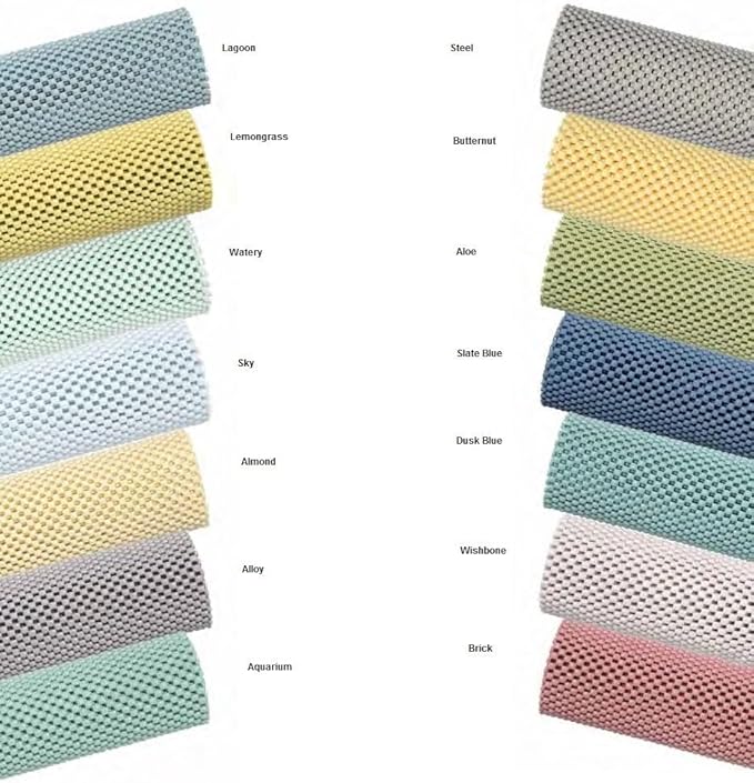 Con-Tact Brand Grip Premium Shelf Liner, Thick and Non-Adhesive Drawer Liner, Multi-Purpose and Easy to Use, 12" x 4', Lagoon, Pack of 1