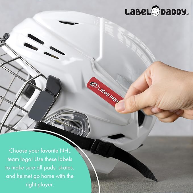 NHL Hockey Labels - Custom Peel and Stick, Waterproof - Great for Organization, Sports, School, Day Camp Labels - 155 Pack (Los Angeles Kings)