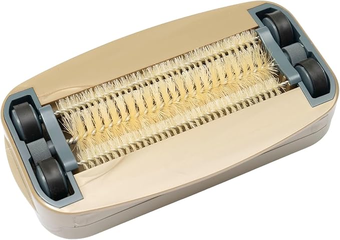 Fuller Brush Premium Table Tidy – Handheld Crumb Sweeper for Tabletops – Compact Crumb Remover with Bristle Rows – Easy to Use, Durable & Portable Cleaning Tool, Gold (Pack of 1)
