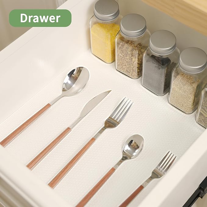 Shelf Liners 24 inch x 20 ft Kitchen Cabinets Liner Non-Stick Drawer Mats EVA Protector Shelving Cupboard Lining (Clear, 24 inch x 20 ft)