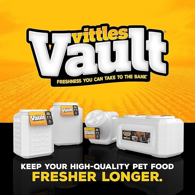 Gamma2 Vittles Vault Dog and Cat Food Storage Containers, Up To 60 Pounds Capacity, Made in USA