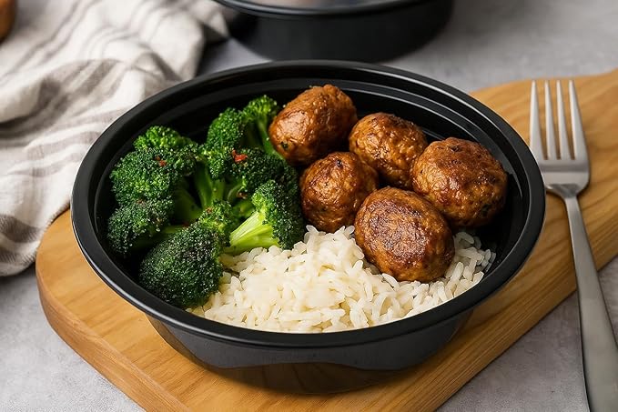 Ruthy's Outlet Meal Prep Containers with Lids, Food container bowl - BPA-Free, Stackable, Freezer & Dishwasher Safe, Reusable Food Storage for Lunch & Portion Control (16 oz - 15 Pack)