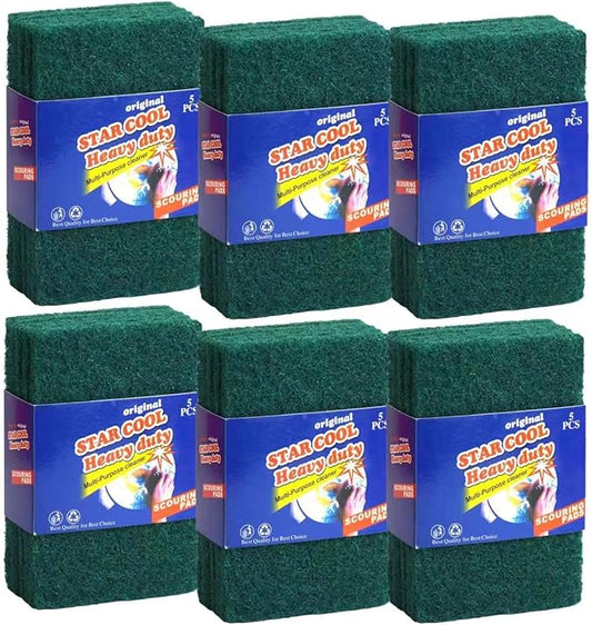 Heavy Duty Scrub Sponge, Scratch Free Home Kitchen Dual-Sided Dishwashing Sponge, Sponge scouring pad,for Kitchen, Sink, Dish, Bathtub, Wall 30PCS…