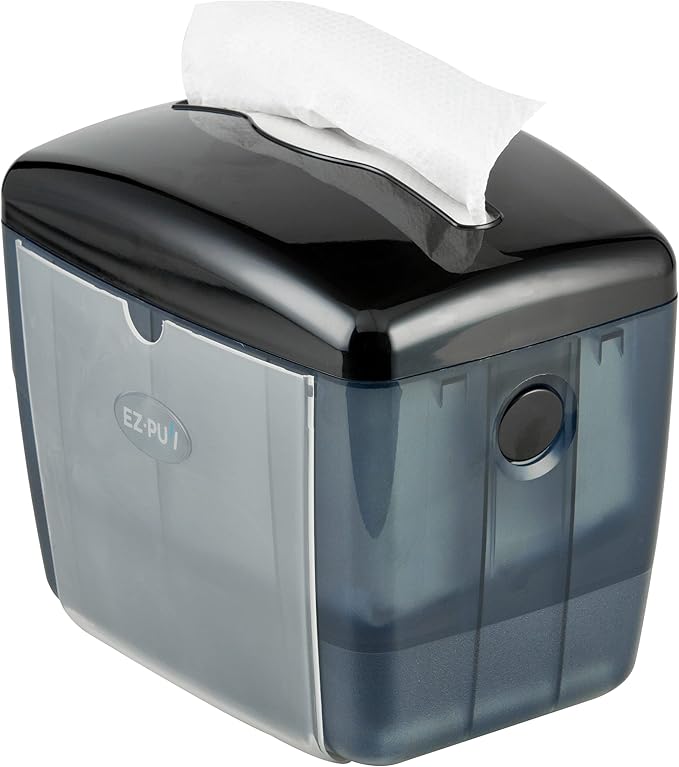 EZ-Pull Countertop Interfold Napkin Dispenser for Restaurants, Tabletop V-fold, Pearl Black 4300B-EZ