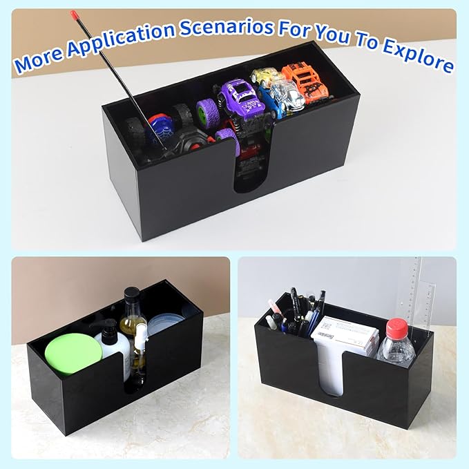 Paper Towel Holder for Countertop, Black Acrylic Napkin Dispenser – Fits Multifold, C-Fold & Z-Fold Trifold Towels, Durable 5mm Thick for Bathroom, Kitchen, Restaurant & Toilet (1pcs)