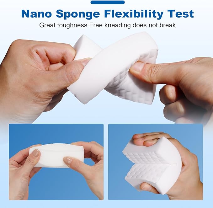 50 Ct Thick Melamine Sponges 1.18in - Sink, Bathtub & Tile Cleaner(Ultra-Durable)