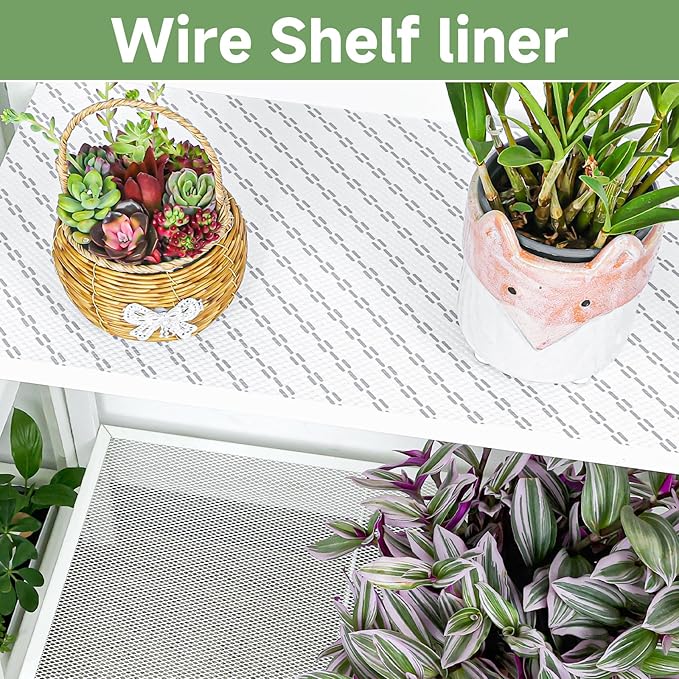 Shelf Liners 30 inch x 20 ft Shelf Liners for Kitchen cabinets nonstick Shelf Lining Drawer Mats EVA Protector for Cupboard (White Diagonal Stripes,30 inch x 20 ft)