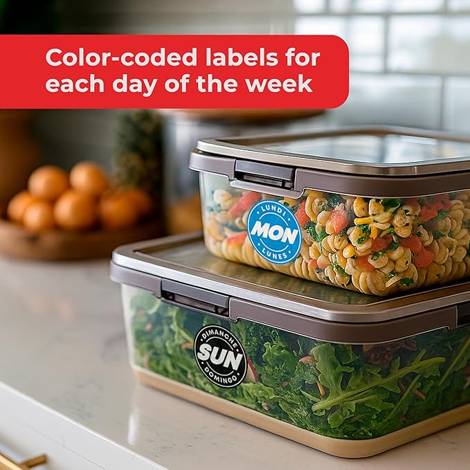Easy Identification Date Stickers 7,000 Days of The Week Stickers – Wednesday 3/4" Days of The Week Food Labels – Day Dots for Food – Restaurant Supplies – Best by Commercial Kitchen Supplies