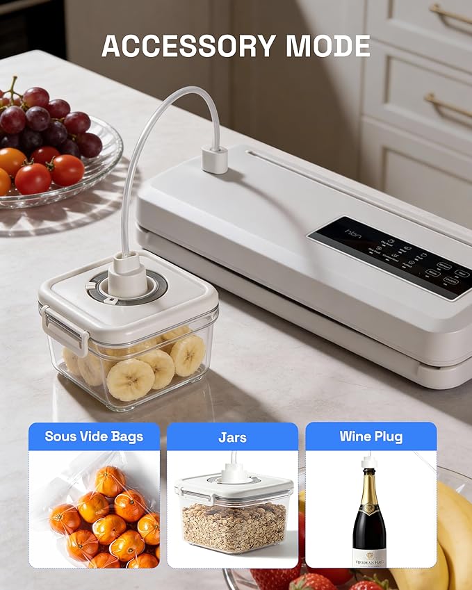 Vacuum Sealer CP-UFK-2042 – Automatic Food Sealer, Dry & Moist Modes, Compact, Efficient, and Leak-Proof, for Home and Kitchen Use