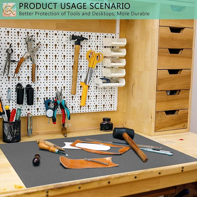 Foam Toolbox Liner Shelf Liner, Thickened Durable Pad Tool Box Mat for Protecting Your Tools, Work Surfaces, Garage, Chest -Gray 3mm Thickness, 20 inch*24 ft