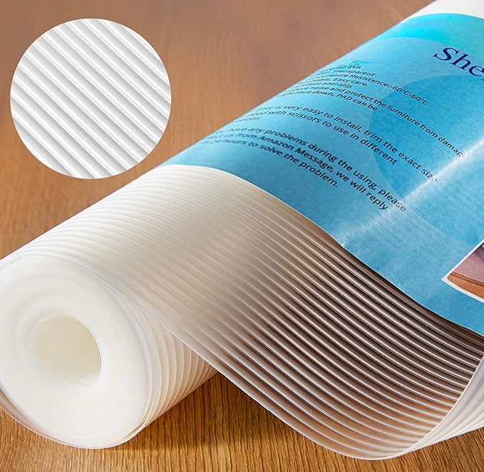 Shelf Liner, 17.5 Inches x 20 FEET Non-Slip Kitchen Cabinet Liner, Washable Oil-Proof Non-Adhesive Contact Paper for Kitchen Drawer, Cabinet, Shelves, Refrigerator, Storage, Desks, coutertops