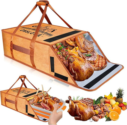 BBQ Blanket for Resting Meat - Insulated Meat Resting Bag for Smoking & Grilling | Compatible with Multiple models BBQ Prep Tub for Large Brisket/Beef/Pork Shoulders, Gifts for Men, Christmas Gifts