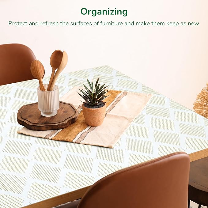 Drawer and Shelf Liner for Kitchen 17.5in x20FT, Non-Slip Non-Adhesive Cabinet Liners for Cupboard, Dresser, Shelves, Tool Box, Pantry, Thickened Easy Install, Strong Grip, Yellow&White