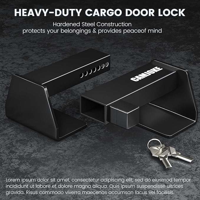 Heavy Duty Cargo Door Lock -Steel Shipping Container Lock - Maximum Security Semi Trailer DoorLock- Shipping Container Locks- Semi Truck Accessories and Trailer Security (Machine Locks)