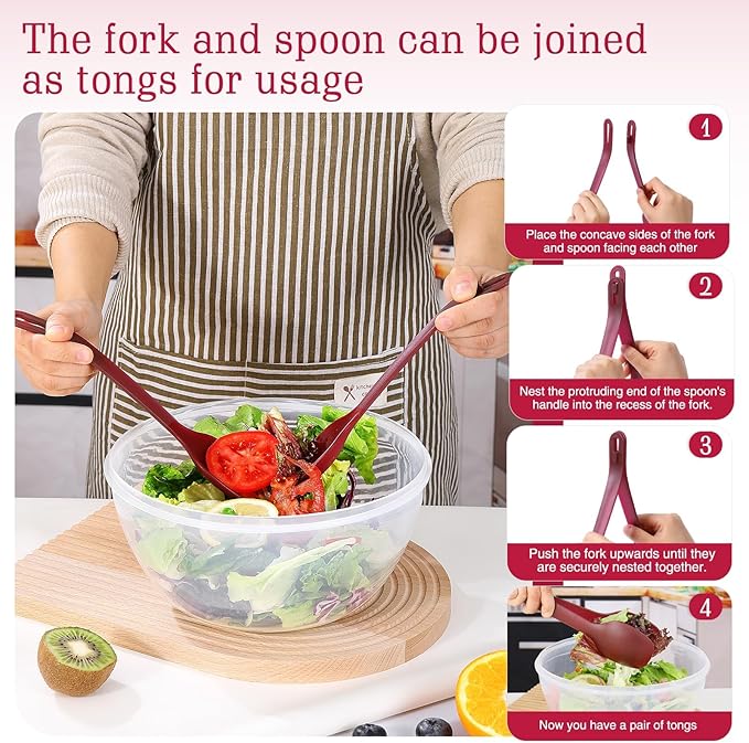 LUXEAR 4-Piece Mixing Bowls with Lids Set - Airtight Leakproof Storage Bowls with Handle for Fridge & Outdoor Picnics, BPA-Free Meal Prep Bowls Dishwasher Safe for Cooking Mixing Serving Storing