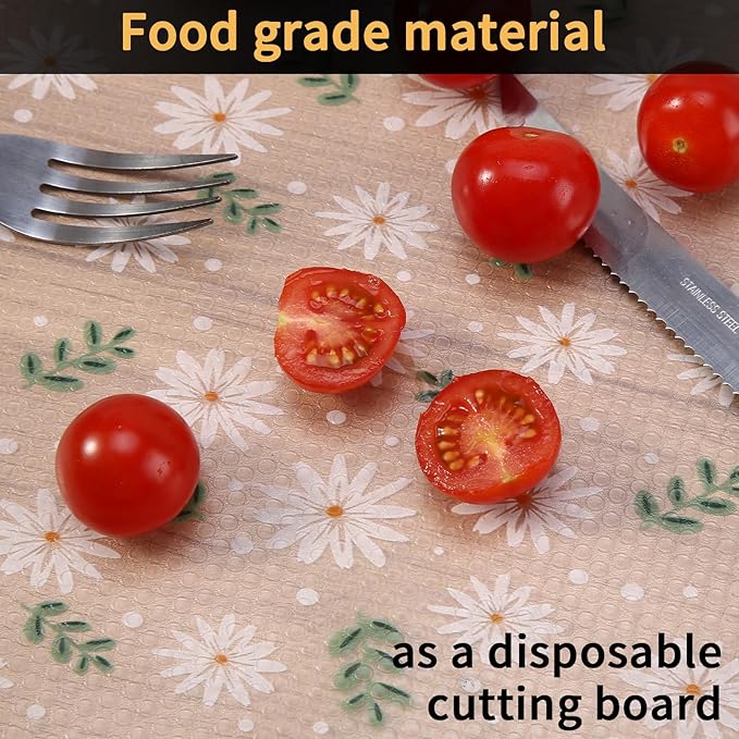 iwtmm Shelf Drawers Liners for Kitchen Cabinets Non-Slip, Washable, Oil-Proof Drawer Liners, EVA Waterproof Non-Adhesive Cabinet Liners for Kitchen, Pantry, Bathroom