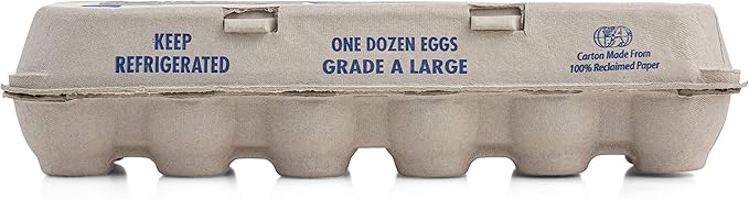 MT Products Printed Empty Egg Cartons Holds 12 Eggs - Cardboard Crate for Eggs (Pack of 15) - Made in USA