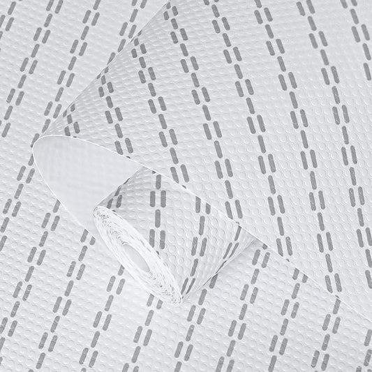 Shelf Liners 11 inch x 20 ft Shelf Liners for Kitchen cabinets nonstick Shelf Lining Drawer Mats EVA Protector for Cupboard (White Diagonal Stripes,11 inch x 20 ft)