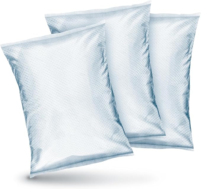 HUMYDRY Moisture Absorber Refills for 35.3 Oz Dehumidifier Device, Pack of 3 Unscented Humidity Absorber Bags, Non Electric Refill Pouches For Basements Garages Offices RVs and Large Enclosed Spaces
