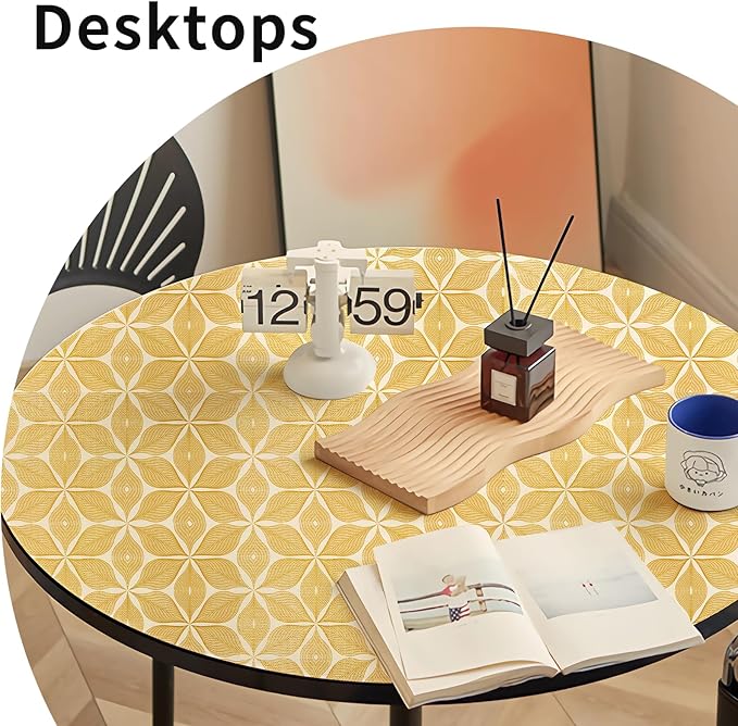 Shelf Liners for Kitchen Cabinets 23.62in x 20FT, Non Adhesive Cabinet Liner Strong Non-Slip Golden Leaf Drawer Liner, Easy to Clean for Shelf, Cabinet with Knife and Tape Measure