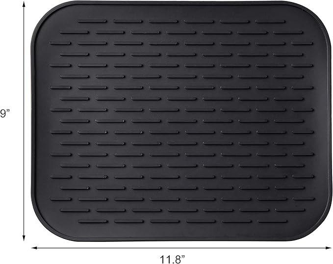 IBanana Necery Drying Mat for Pour Over Coffee Maker Set Bar Service Spill Mat Heat Resistant Silicon Mats Counter Top Dryer Pad Food Gr
