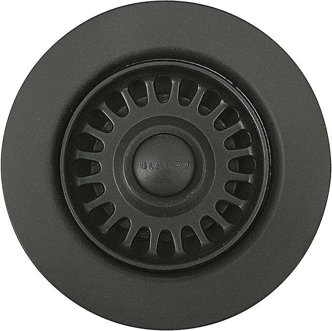BLANCO, Anthracite 441090 SILGRANIT-Matched Kitchen Drain Basket Strainer, 3.5"