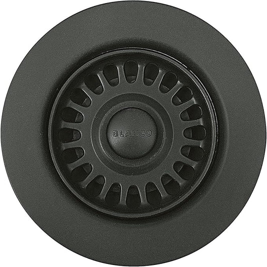 BLANCO, Anthracite 441090 SILGRANIT-Matched Kitchen Drain Basket Strainer, 3.5"
