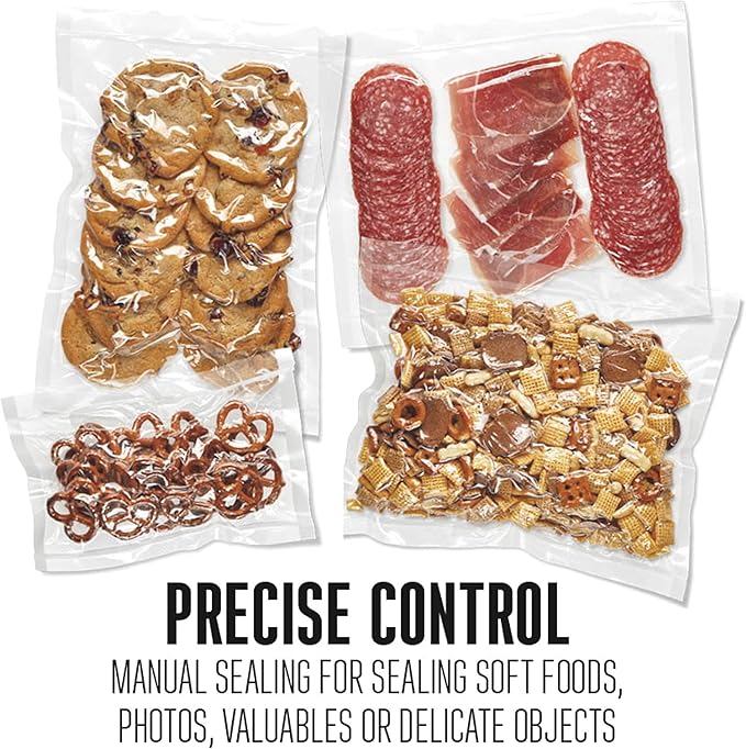 Weston Brands Vacuum Sealer Machine for Food Preservation & Sous Vide, Extra-Wide 5mm Bar for Sealing Bags up to 11" Wide, 460 Watts, Pro 1100, Stainless Steel (65-0650-W)