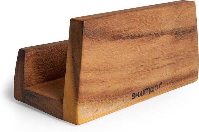Shumaru Natural Wood Cutting Board Stand – Fits 2"–2.3" Heavy Boards, 7.75" × 4" × 4" | Handmade Sturdy Holder Supports Boards up to 24 in