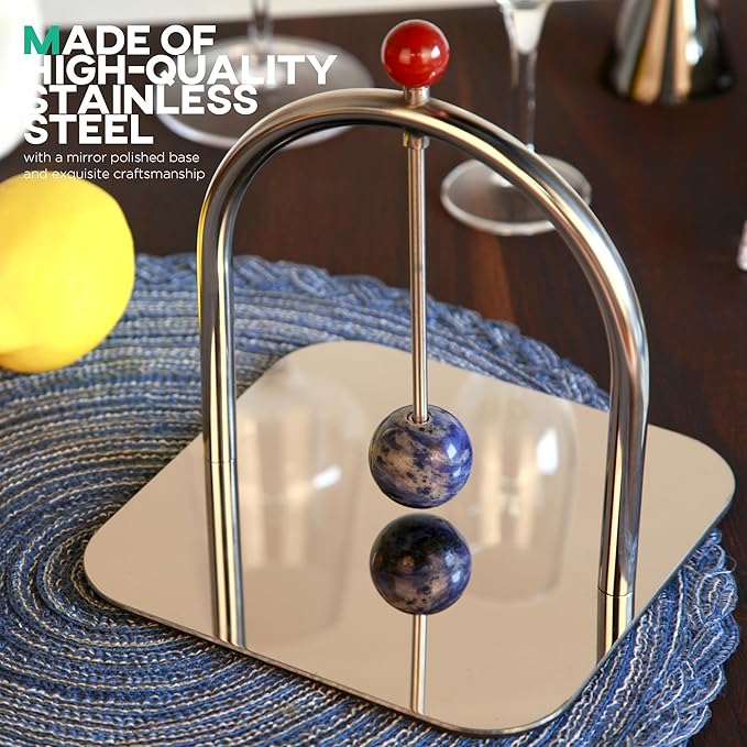 Homestia Napkin Holder for Table, Stainless Steel Napkin Holders for Paper Napkins, Cocktail Napkin Holder, Suitable for Kitchen, Restaurant, Bar, Office, Parties, Home Décor, Hotel, Cafe