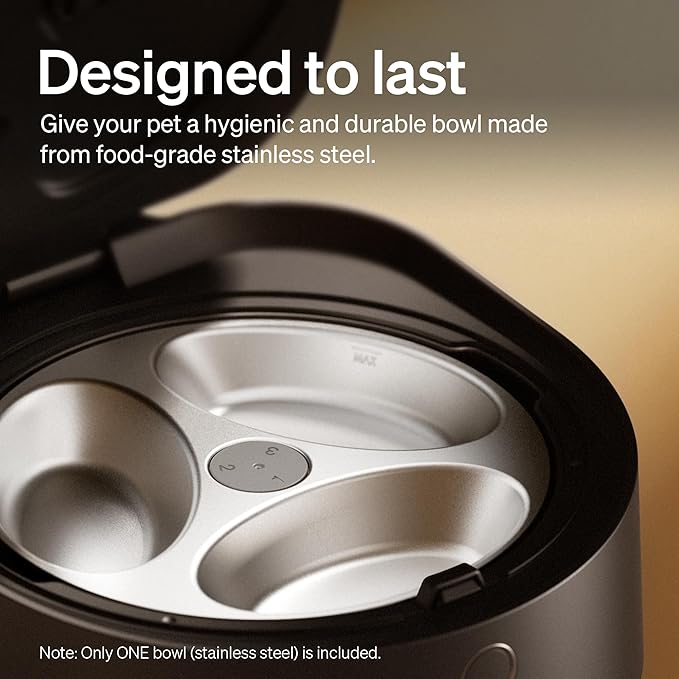 PETLIBRO Automatic Cat Feeder Wet Food with Stainless Steel Bowl 2 Packs, Refrigerated Auto Cat Feeder with Semiconductor Cooling, 3 Fresh Meals, App-Controlled Pet Food Dispenser, Easy to Clean