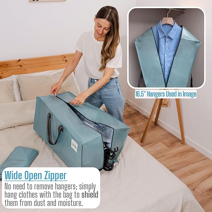VENO 10 Pack Heavy Duty Moving Bags with Backpack Straps, Zippers & Handles, Extra Large Packing Bags for College Dorm Essentials, Moving Supplies Alternative to Cardboard Moving Boxes