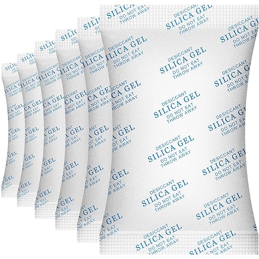 SurpOxyLoc 5 Gram(100Packs) Food Grade Silica Gel Packs Dessicant Packets for Moisture Control,Cobalt Chloride Free Moisture Absorbers for Food Storage