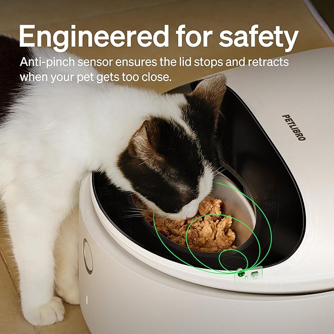 PETLIBRO Automatic Cat Feeder Wet Food with Stainless Steel Bowl 2 Packs, Refrigerated Auto Cat Feeder with Semiconductor Cooling, 3 Fresh Meals, App-Controlled Pet Food Dispenser, Easy to Clean