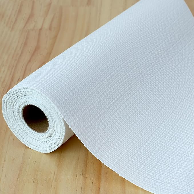 Cabinet Liners for Shelves Waterproof 12 Inch Wide X 20 Ft White Non Slip Drawer Liners Non Adhesive Washable Shelf Liners for Kitchen Bathroom Refrigerator Cupboard Pantry Closet Dresser